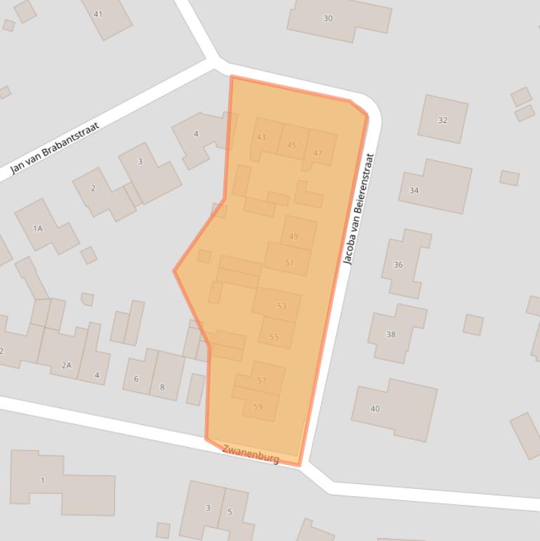 Kaart van postcodegebied 4472BB.