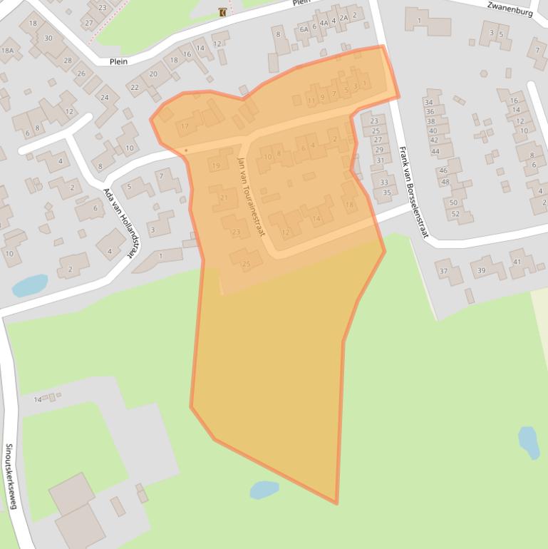 Kaart van postcodegebied 4472BJ.