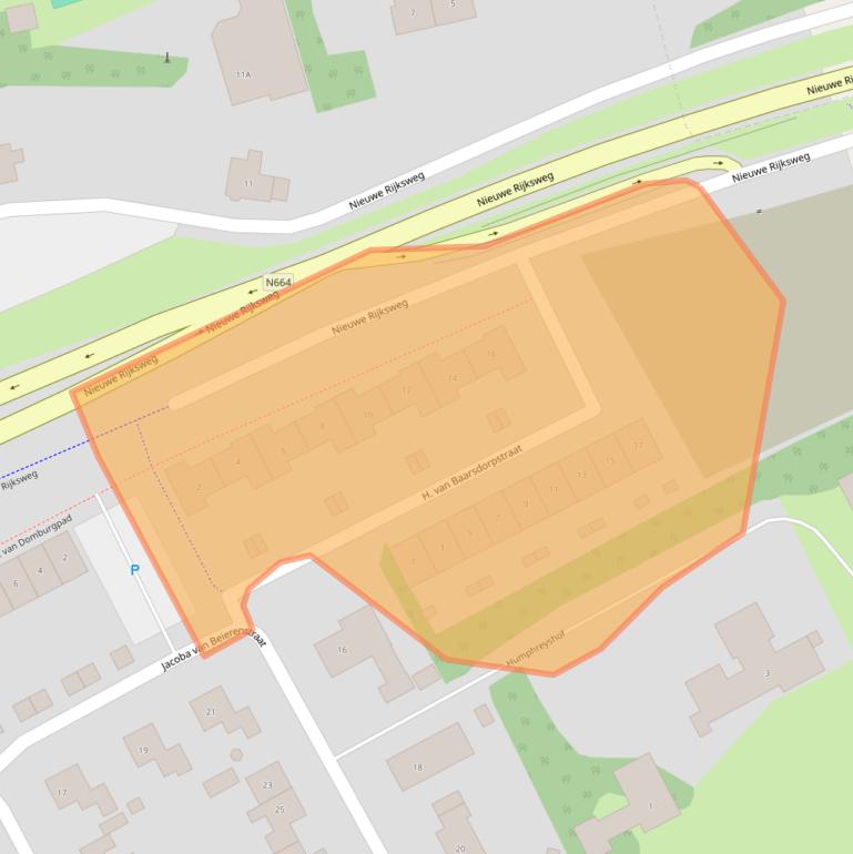 Kaart van postcodegebied 4472BX.