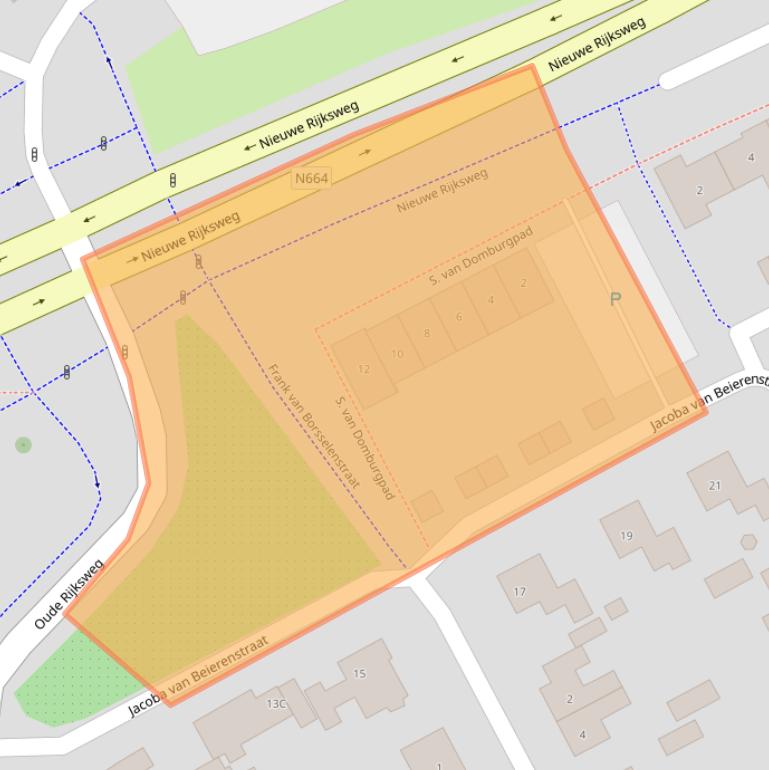 Kaart van postcodegebied 4472BZ.