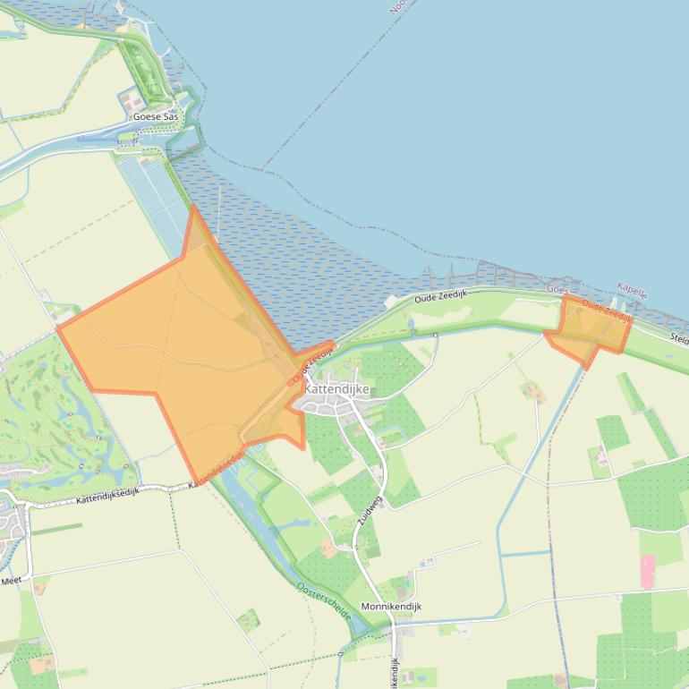 Kaart van postcodegebied 4474NA.