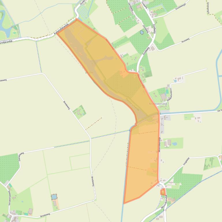 Kaart van postcodegebied 4474ND.