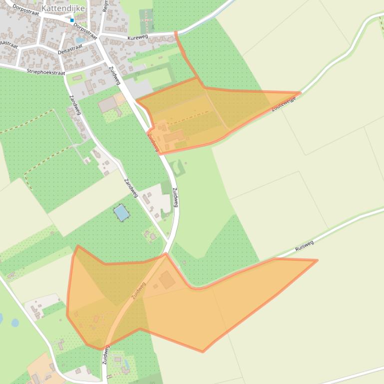 Kaart van postcodegebied 4474NE.