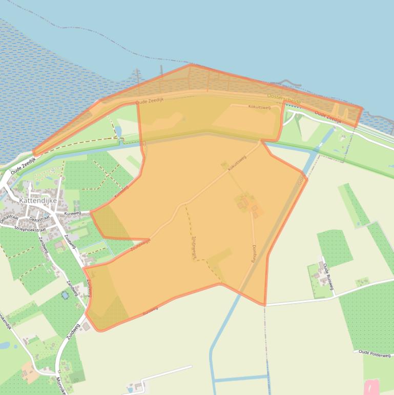 Kaart van postcodegebied 4474NG.