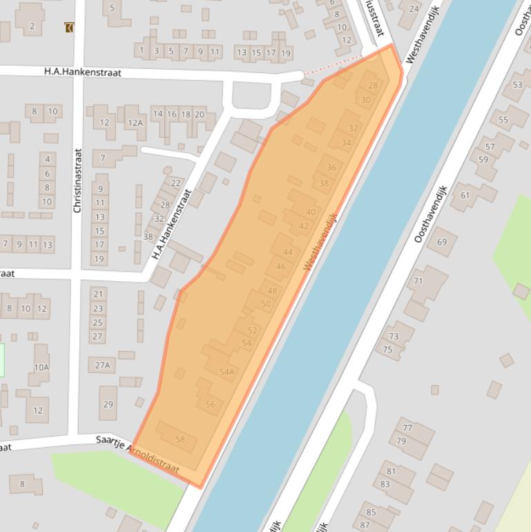 Kaart van postcodegebied 4475AD.