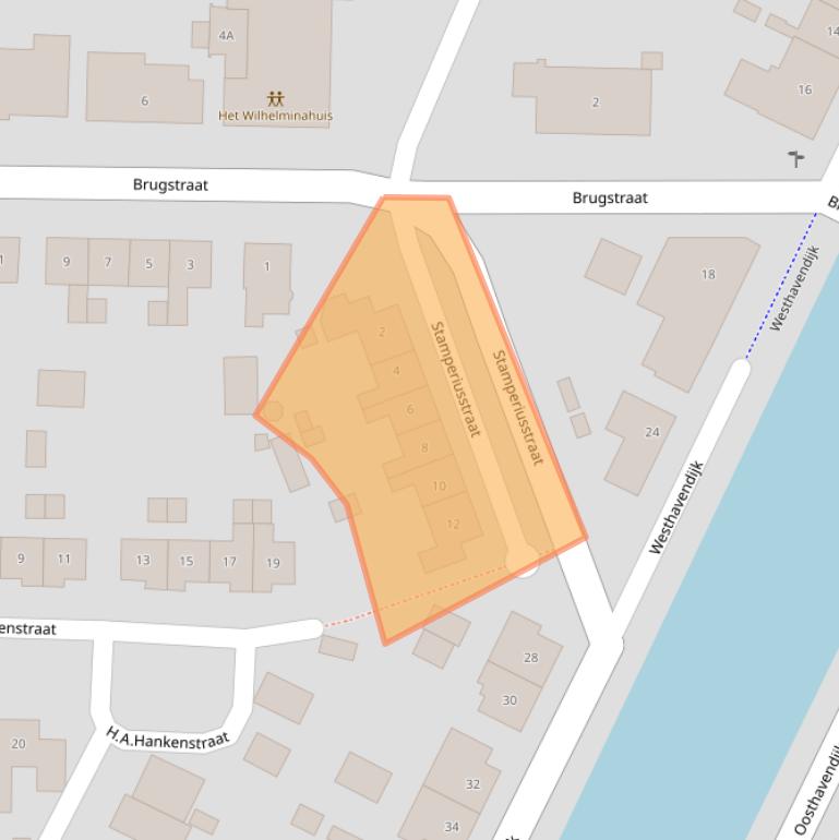 Kaart van postcodegebied 4475AM.