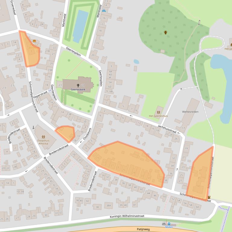 Kaart van postcodegebied 4481AG.