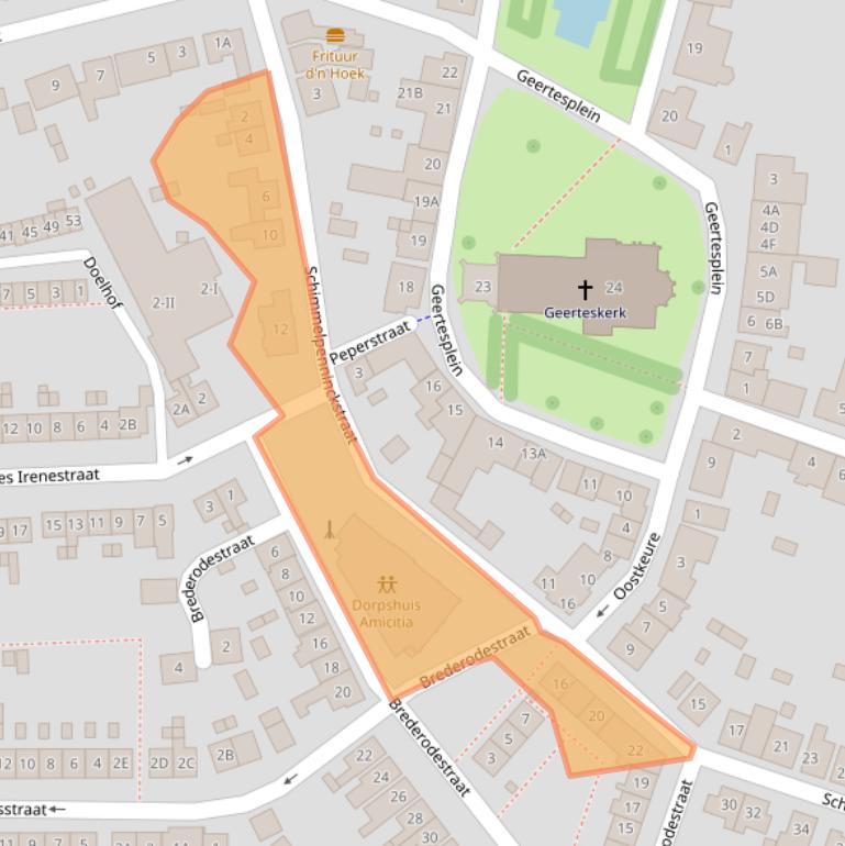 Kaart van postcodegebied 4481AH.