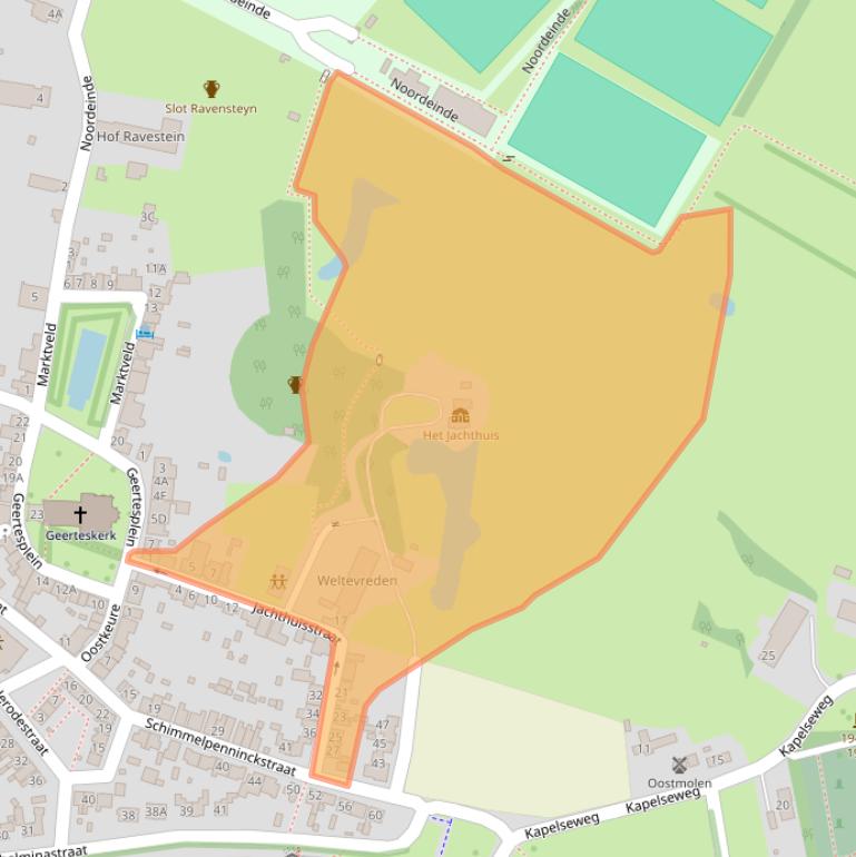 Kaart van postcodegebied 4481AK.