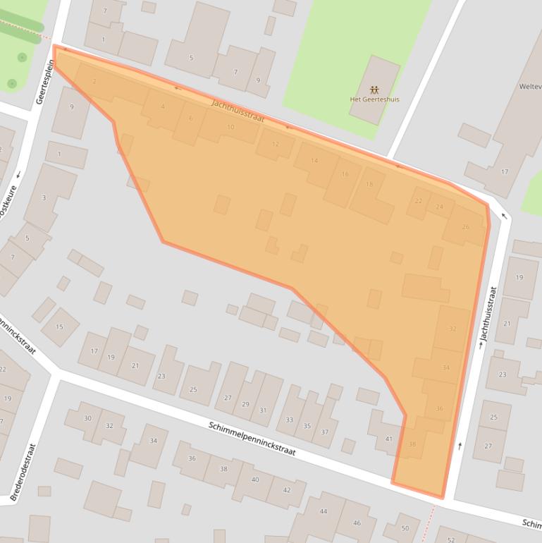 Kaart van postcodegebied 4481AL.