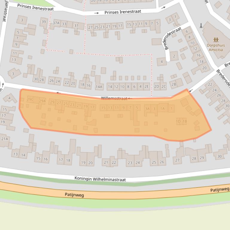 Kaart van postcodegebied 4481AR.