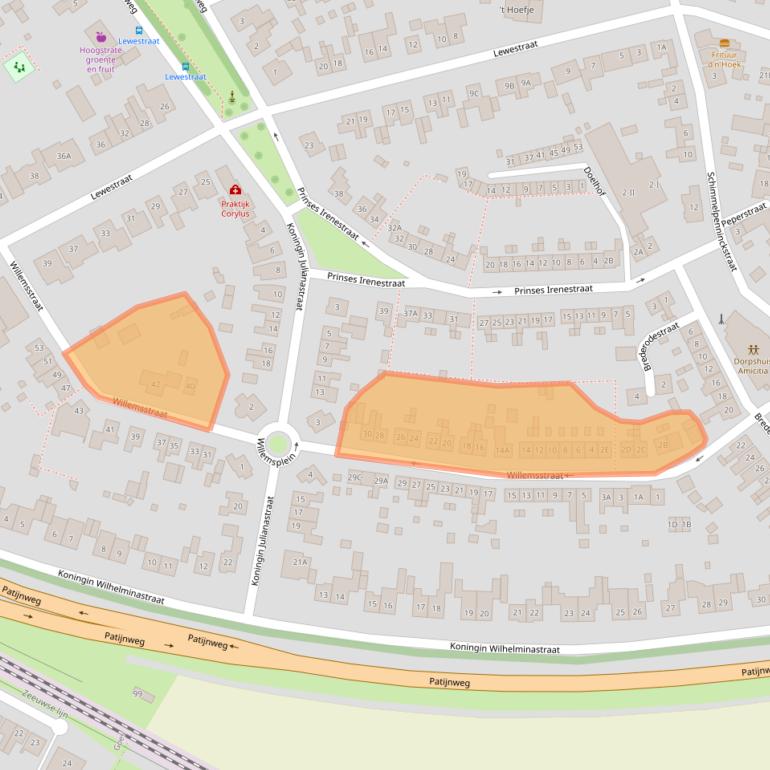 Kaart van postcodegebied 4481AT.