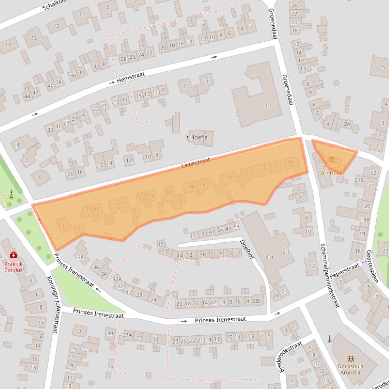 Kaart van postcodegebied 4481BB.