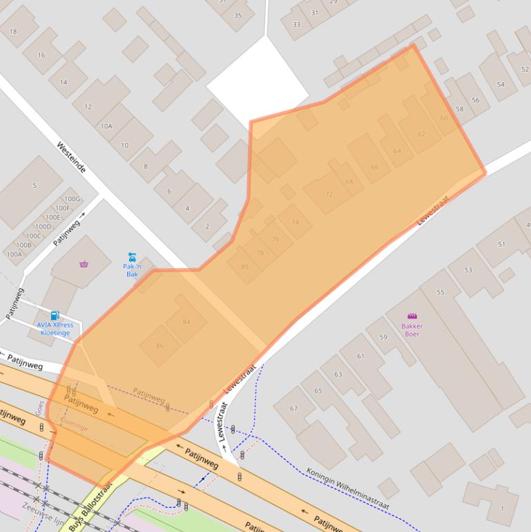 Kaart van postcodegebied 4481BG.