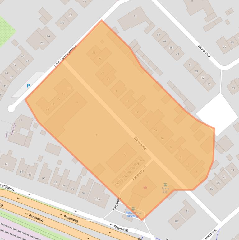 Kaart van postcodegebied 4481BT.