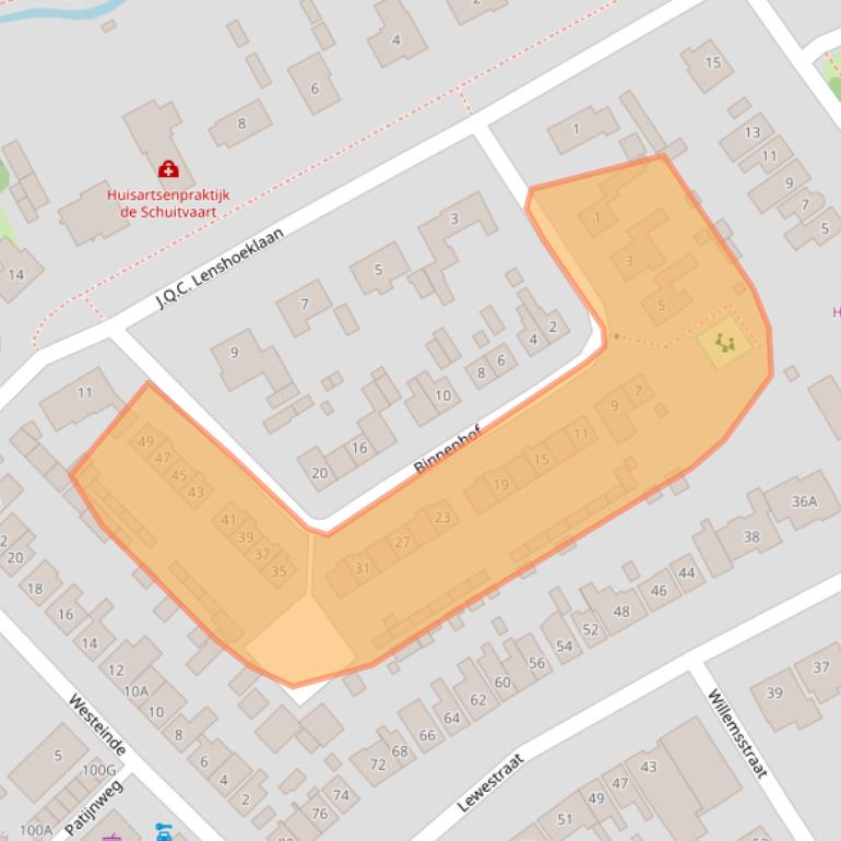 Kaart van postcodegebied 4481BV.