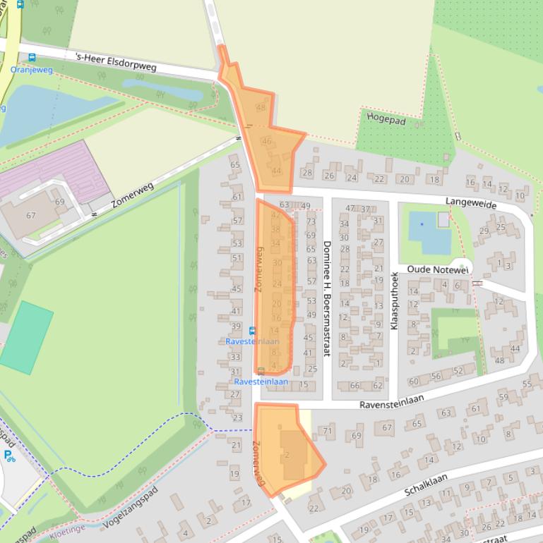 Kaart van postcodegebied 4481CB.