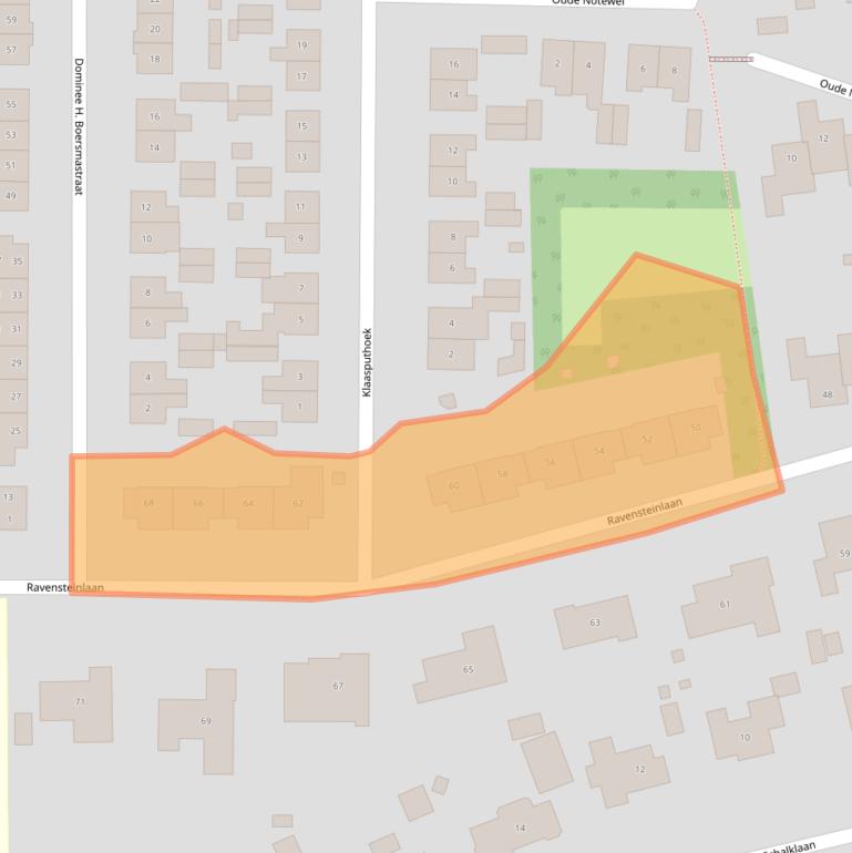 Kaart van postcodegebied 4481CL.