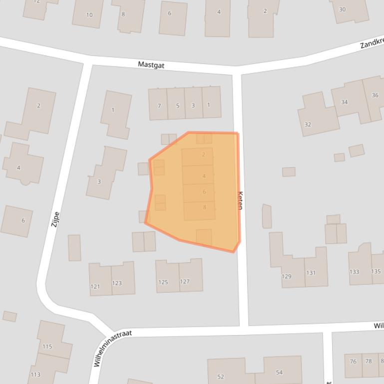 Kaart van postcodegebied 4484BD.