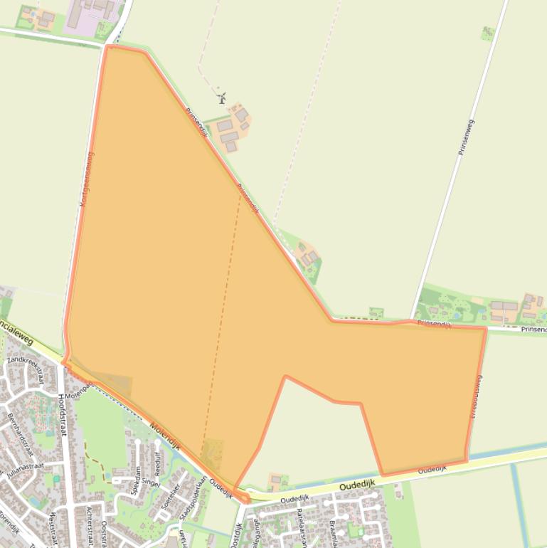 Kaart van postcodegebied 4484CK.