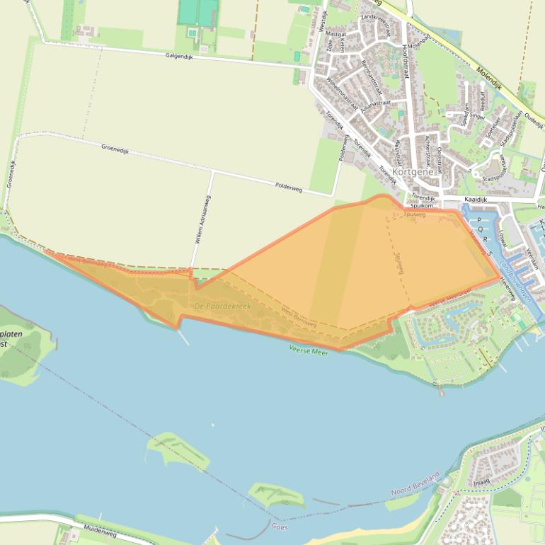 Kaart van postcodegebied 4484NA.