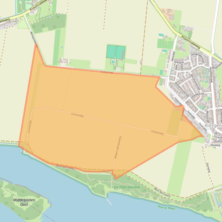 Kaart van postcodegebied 4484NR.