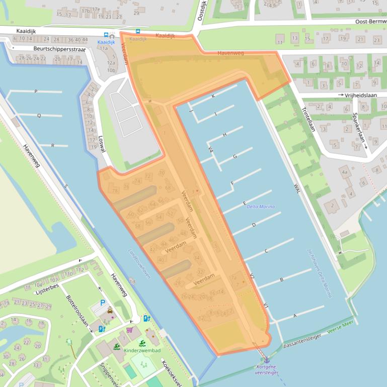 Kaart van postcodegebied 4484NV.