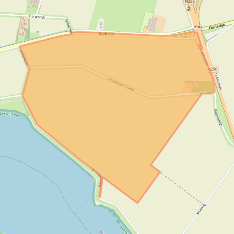 Kaart van postcodegebied 4484PA.