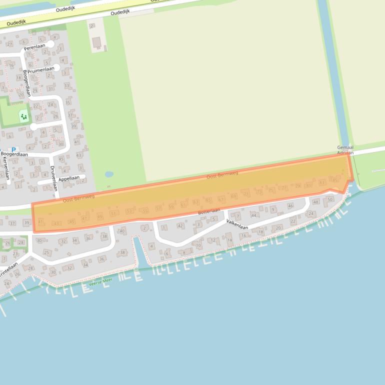 Kaart van postcodegebied 4484RB.