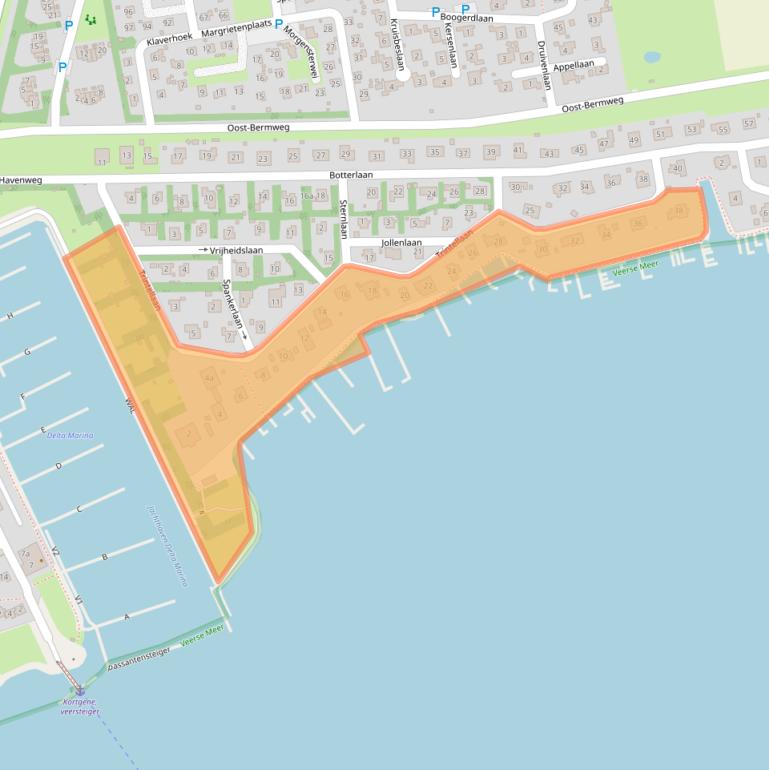 Kaart van postcodegebied 4484RJ.