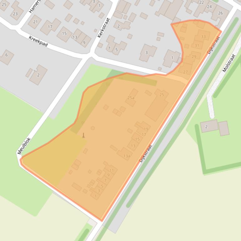 Kaart van postcodegebied 4485AC.