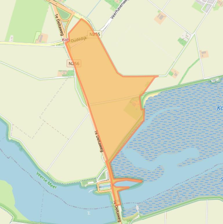 Kaart van postcodegebied 4485PD.