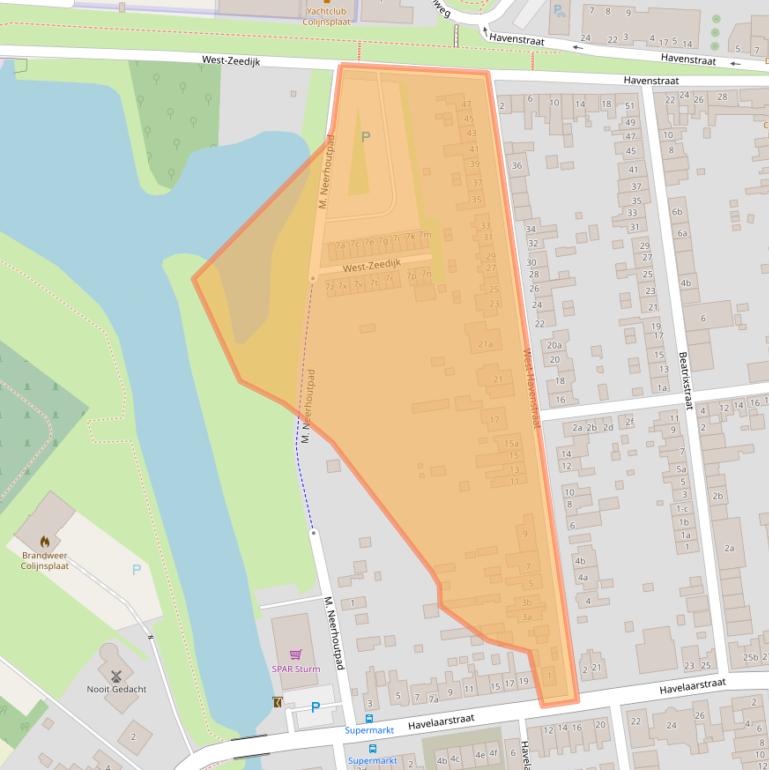 Kaart van postcodegebied 4486AC.