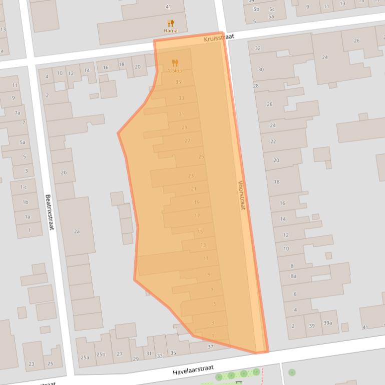 Kaart van postcodegebied 4486AH.