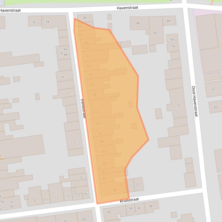 Kaart van postcodegebied 4486AP.