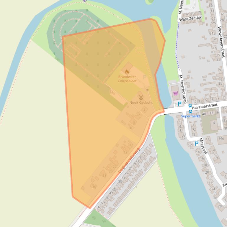 Kaart van postcodegebied 4486AX.