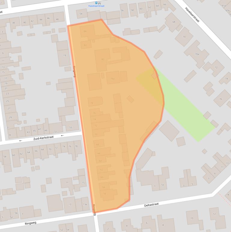 Kaart van postcodegebied 4486BK.