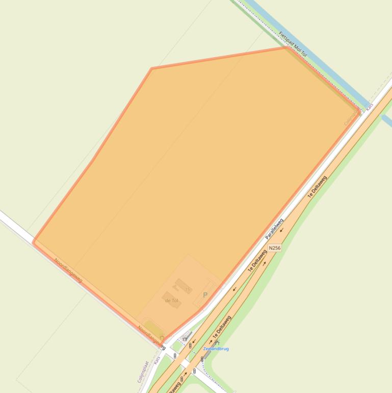 Kaart van postcodegebied 4486PA.