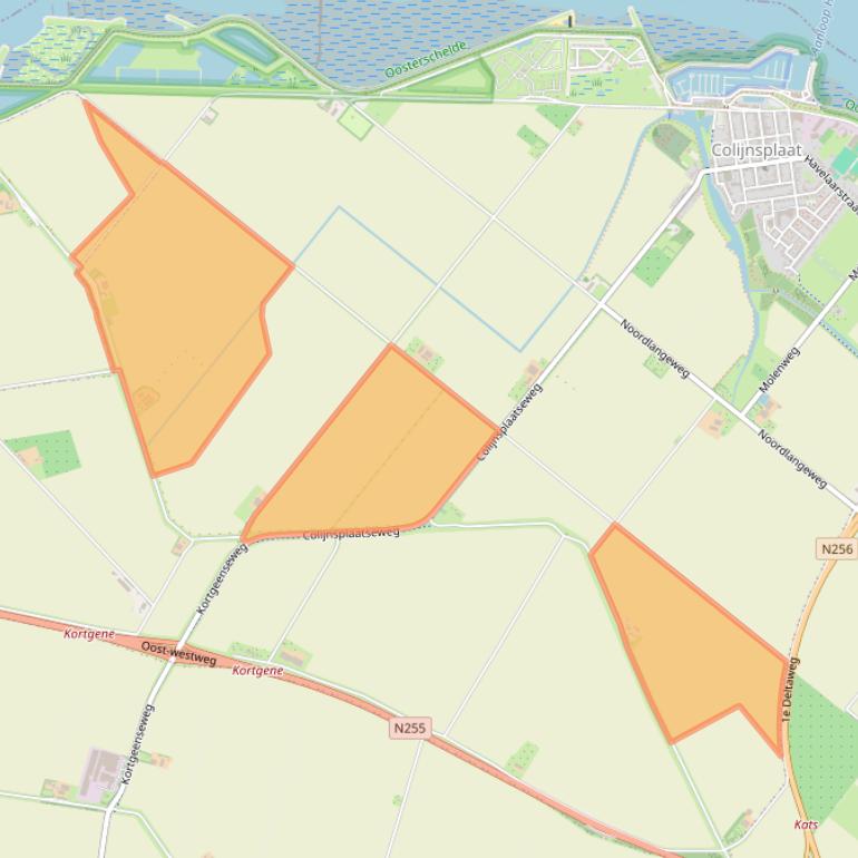 Kaart van postcodegebied 4486PZ.