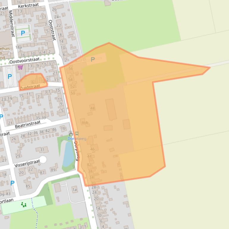 Kaart van postcodegebied 4491EL.