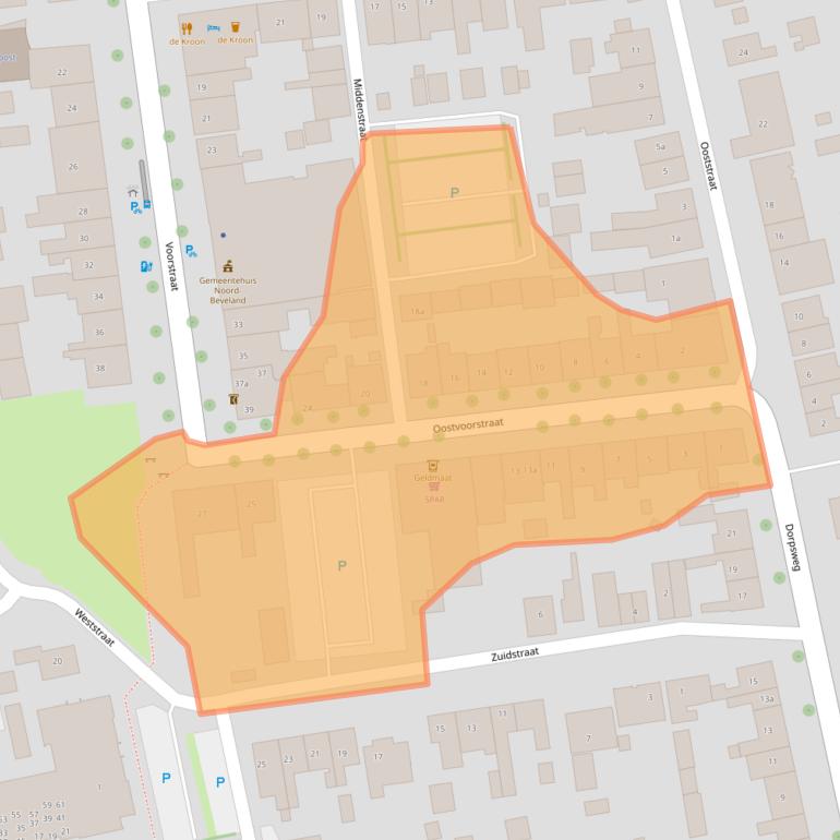 Kaart van postcodegebied 4491EN.