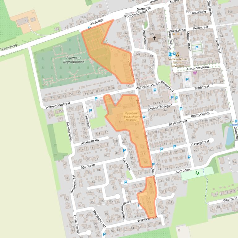 Kaart van postcodegebied 4491GB.