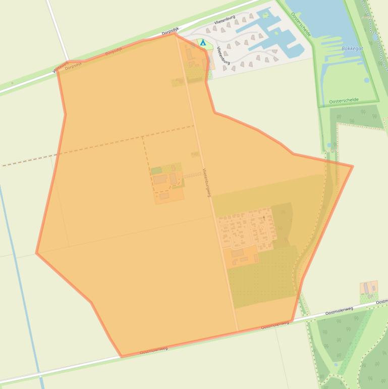 Kaart van postcodegebied 4491PH.