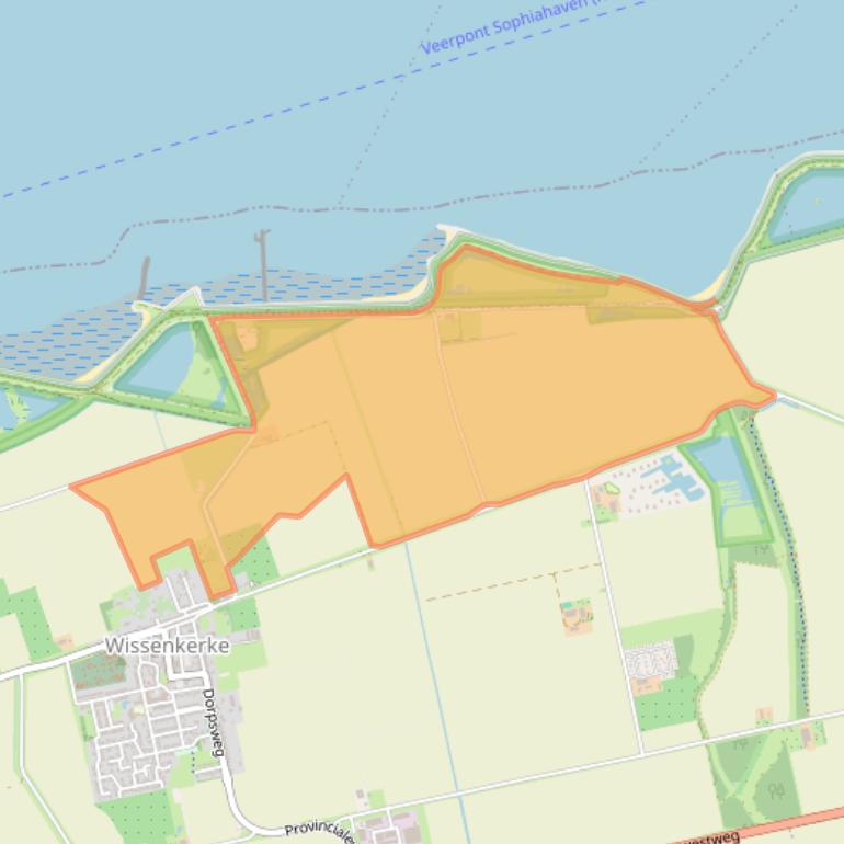 Kaart van postcodegebied 4491PT.