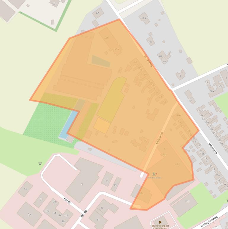 Kaart van postcodegebied 4493AB.