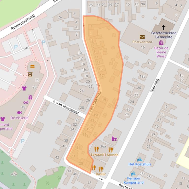 Kaart van postcodegebied 4493AJ.