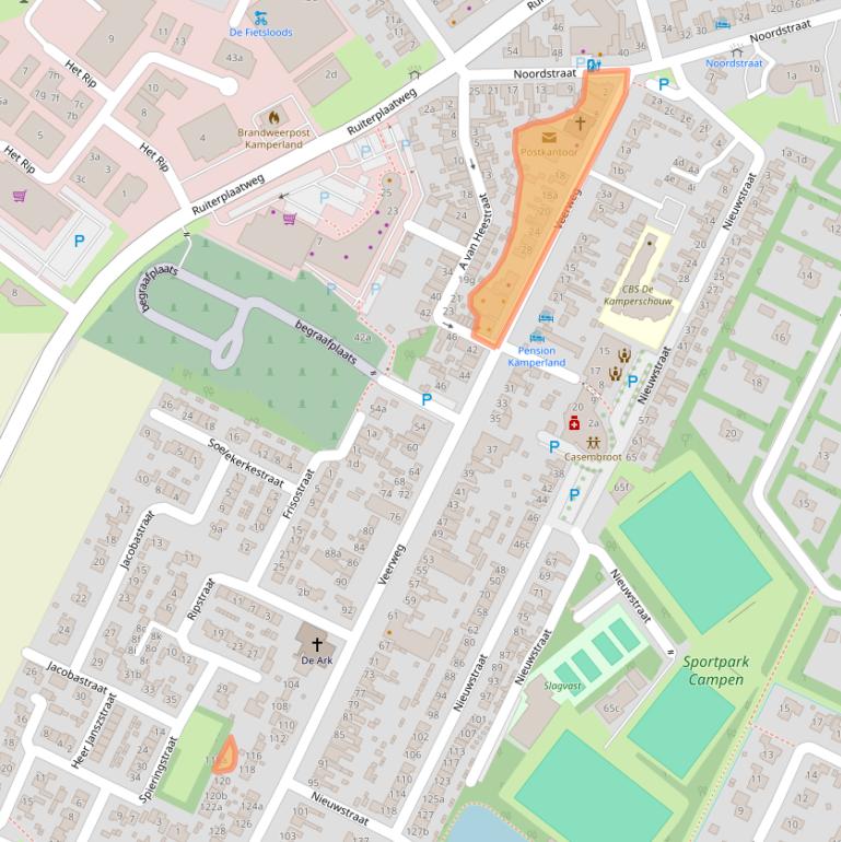 Kaart van postcodegebied 4493AS.