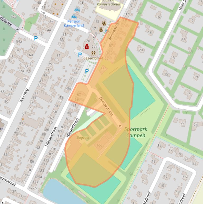Kaart van postcodegebied 4493BA.