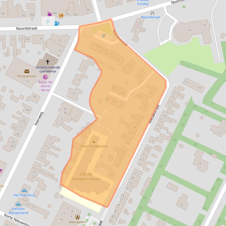 Kaart van postcodegebied 4493BD.