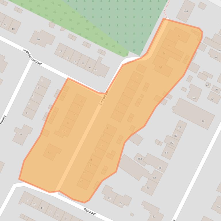 Kaart van postcodegebied 4493BR.